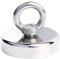 MIN CI 60mm Magnet Sehr Stark, 160KG（353lbs）Neodym Magnete Extra Stark Groß Magnet mit Öse Magneten Runde Starkmagnet Magnet Hake Magnete mit Loch Ösenmagnet zum Schließfächern Kreuzfahrt