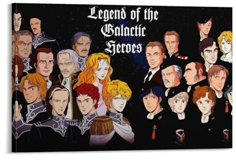 Anime-Poster Legende der Galaktischen Helden (22) Gemälde auf Leinwand, Wandkunst, Poster, Rollbild, Druck, Wanddekoration, Zuhause