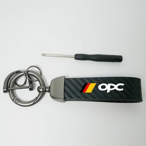 TYVVZA Auto Schlüsselanhänger, für Opel opc Auto Schlüsselring Ersetzen Autoschlüssel Ring Multifunktionale Schlüsselhalter
