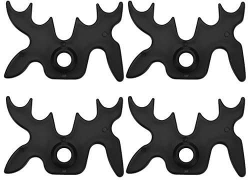 VGOL Lot de 4 supports de queue de billard 9 positions pour queue de billard Noir