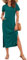 AUSELILY Summer Dress for Women Short Sleeve Maxi Beach Dress V Neck Sundress with Pockets Elegant Dresses Green M