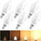Nottac E14 Dimmable LED Light Bulb, Edison Screw SES Candle Bulbs Small Screw, Warm White 2700K E14 LED Bulb, 5W 450LM (Equivalent to 40W), Energy Saving Candle Light Bulbs, Pack of 6
