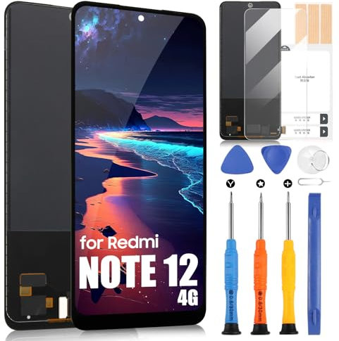 LCD Pantalla para Xiaomi Redmi Note 12 4G / 5G 23021RAAEG 22111317I LCD Display para Xiaomi Poco X5 Display Touch Screen Digitizer Recambio Assembly + Kit Reparación