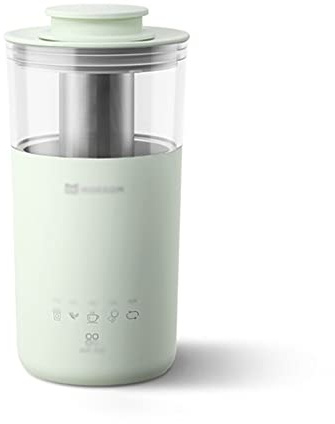 MOBYGKFY 5 in 1 Multifunktions Elektrische Kaffeemaschine Multifunktions Tragbare Teemaschine Milch Milchfrotole Automatische Teemaschine DIY Milchtee Kaffee 350 ml (Gr n)