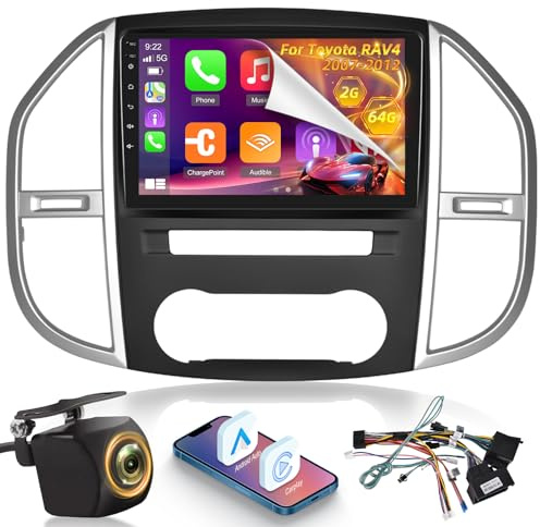 [2+64G]Autoradio Android 13 pour Mercedes Benz Vito 3 W447 2014-2020 avec Wireless Carplay & Android Auto, Autoradio 10.1 pouces à écran tactile avec WiFi GPS DSP FM/RDS Radio SWC+ Caméra de recul AHD