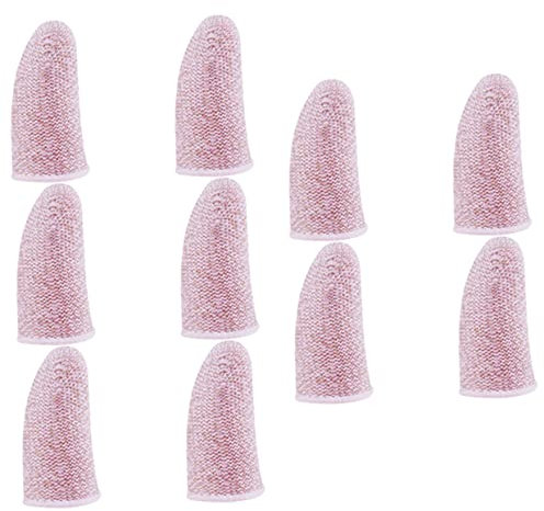 CTIRCHIU 10stücke Gaming-fingermanschette Fingerabdeckung Für Spiel Hohe Empfindlichkeit Bildschirm Berühren Schutz Der Fingerspitzen Atmungsaktiv Schweißresistent Elastisch Und Leicht Hand