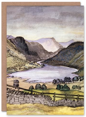Artery8 Paul Nash Art Card Thirlmere Watercolour Landscape
