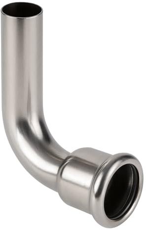 Westco Pressfitting 15mm 90° Straßenbogen - Edelstahl, Wasserpressverbinder