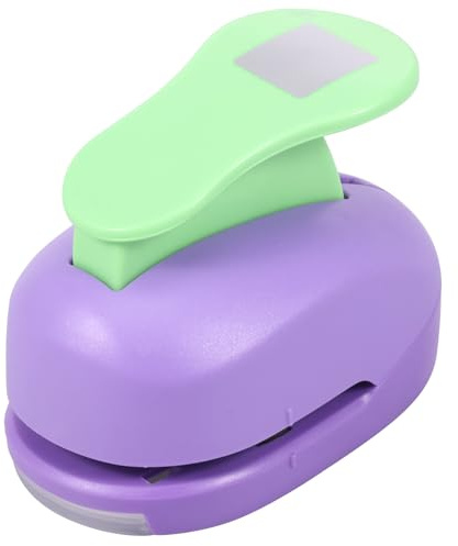 FOPPLA Quadratischer Stanzer für Briefmarken, Papierstanzer, Basteln, Perforator, präzises Schneidewerkzeug, ergonomisch, tragbar, kompakt, dekorativ, Prägestanzer für Scrapbooking, Karton, DIY