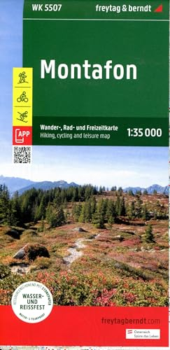 Montafon, Wander-, Rad- und Freizeitkarte 1:35.000, freytag & berndt, WK 5507: Mit APP, wasserfest und reißfest (freytag & berndt Wander-Rad-Freizeitkarten, Band 5507)