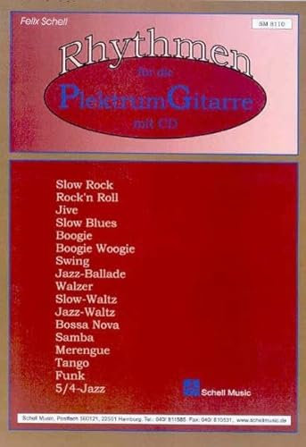 Rhythmen für die Plektrum-Gitarre (Jazz- Blues Gitarre: Jazzgitarre)