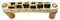 Guyker Guitar Saddle Bridge - Tune-O-Matic Bridges with Post Hole 6.3mm Replacement Compatible with Gibson Les Paul LP SG EPI 6 String Electric Guitar BM003 (Golden)