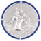 Automedaille Christophorus mit Rand in blau