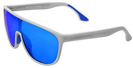 NORTHWEEK Demon Rotor Gafas, Mate Gris - Azul, Adulto Unisex Adulto