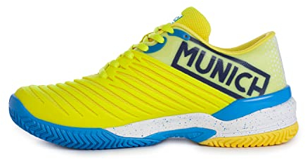Munich PADX 28 Padel, Zapatillas Deportivas Unisex Adulto, Amarillo, 41 EU