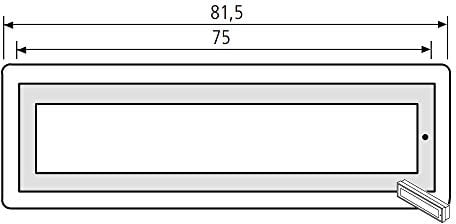 RENZ RSA2 Kunststoff-Namensschild 97-9-85356 ohne Beleuchtung - mit Montagegehäuse
