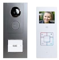 M-e modern-Electronics Vistus VD ALU 6310A Vistus Video-Türsprechanlage Kabelgebunden Komplett-Set