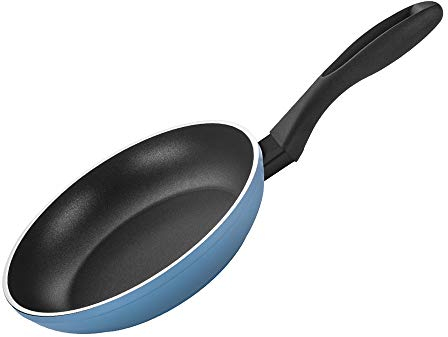 Fagor Maxima Sartén Inducción 24 cm, Aluminio Forjado, Espesor 4 mm, Antiadherente Ecológico XYLAN PLUS sin PFOA, Apta para Todas Las Cocinas, Vitrocerámica, Gas, Lavavajillas, Azul