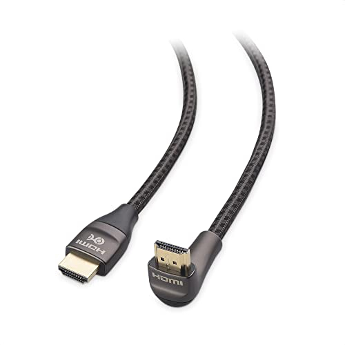 Cable Matters 48Gbps Ultra HD 8K HDMI de ángulo Recto 2 Metros (Cable HDMI de 270 Grados) en Negro