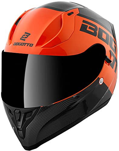 Bogotto V128 BG-X Helm, schwarz/orange, 2XL