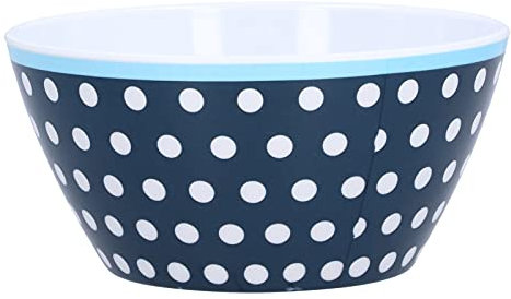 Bol à gâteau, bol épaissi pour la décoration de table de cuisson(Pointes bleu foncé)