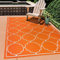 SANAT Outdoor Teppich Wetterfest - Für Innen- und Außenbereich - Wasserabweisend für Balkon, Terrasse, Garten, Küche, Bad oder Wohnzimmer - Orange, 240 x 330 cm