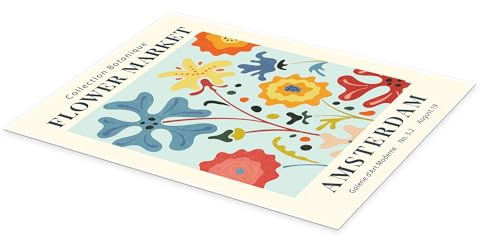 Posterlounge Flower Market Amsterdam II Poster | 30 x 40 cm von TAlex Wandbilder Wanddeko