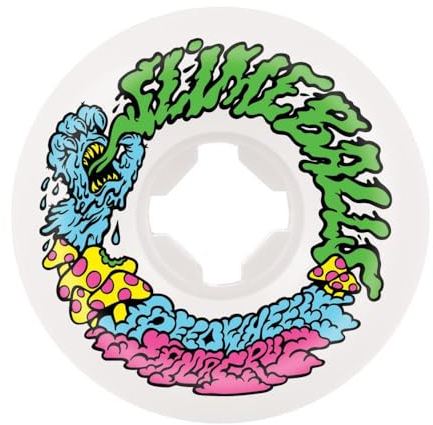 Slime Balls Santa Cruz Skateboard-Rollen, 53 mm, Vomit Mini, 97A, pilzweiß