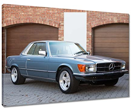 Gemälde auf Leinwand, 70 x 50 cm, Automobil-Klassiker aus Deutschland 450 SLC Nr. H6863Z_PC1G