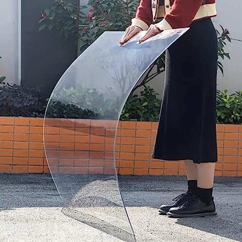 FENGSHOUU Lastra Copertura in Policarbonato,Fogli In Acrilico Trasparente,Resistenza UV Chiaro Schermo Termoisolante,per Esterno Giardino Serra Balcone (1.56x2m)