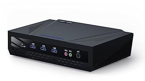 HISTTON Mini PC Windows 11 Pro, 11. Core i9-11900H (8 Kerne 16 Threads, bis zu 4,9 GHz), 64GB DDR4 1TB NVME SSD Wi-Fi 5/BT4.2/4K Triple Display Mini Desktop Computer, Kleiner PC für Unternehmen