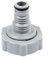 P6H1419 Vanne de vidange, remplacement des raccords de tuyau de piscine avec collier, adaptateur de tuyau de réservoir d'eau pour drainage (1 pièce)