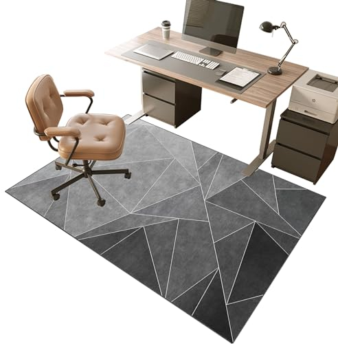 Bodenschutzmatte für Hartboden 120 x 150 cm Schreibtischstuhl Unterlage | Bürostuhl Unterlage | Gaming Teppich Stuhlunterlage | Verbesserte Version | Mehrzweck-Stuhlteppich für zu Hause | Kratzfest