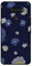 KARTXITAI Hülle Kompatibel mit LG K50S, Stoßfeste Schutzhülle mit Weiche Silikon Bumper Case Handyhülle Anti-Kratzt Leichtes Matt Finish Rückseite - Blaue und weiße Blumen
