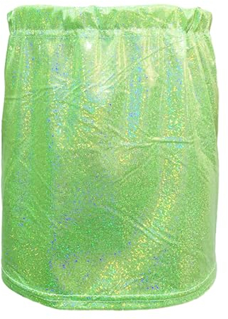 Glitzer Pailletten Röcke für Mädchen: Bunt Glitzer Pailletten für Karneval Party Faschingskostüme Rock Rockabilly Mini Karnevalskostüme Glitzerrock Pastell Regenbogen Kurz Tüllrock Petticoat