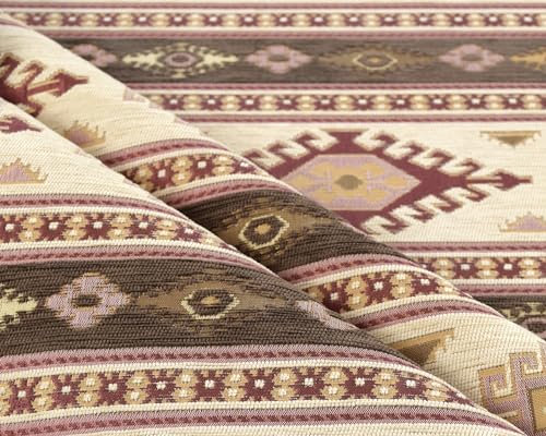 Kelim-Muster, Polsterstoff, Kelim, Bohemian, Boho, Wandteppich, Tribal, Südwesten, Türkisch, Marokkanisch, marokkanisch, marokkanisch, ethnischer Stoff, Meterware (45,7 m x 457,2 cm)