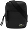 LACOSTE Herren Tasche Kuriertasche Umhängetasche S Flat Crossover Bag, Farbe:Schwarz, Artikel:-P66 noir farine