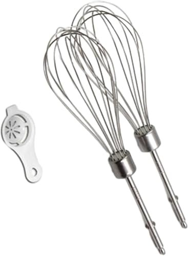 Daaxing Accesorios de batidor de mano, accesorios de batidor de acero inoxidable, batidor de mano de cocina de repuesto para Kenwood (12 varillas de alambre*2)