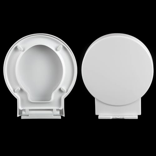 YOUGANG Toilettensitz, O-förmig, Absenkautomatik, Weiß, Modern, Polypropylen (PP), Oval
