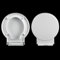 YOUGANG Toilettensitz, O-förmig, Absenkautomatik, Weiß, Modern, Polypropylen (PP), Oval