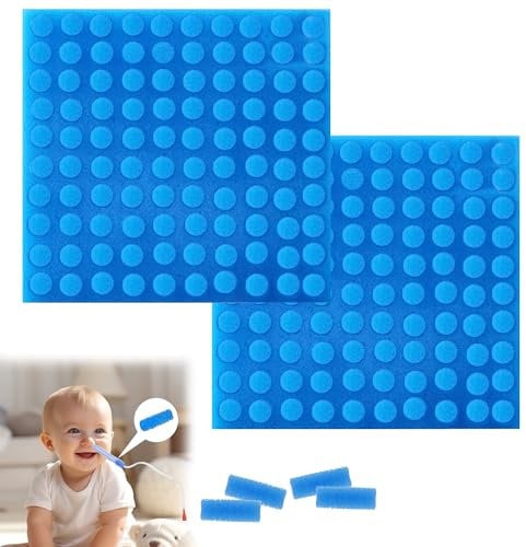 Nasensaugerfilter, latexfrei, hygienischer Schaumstoffschwamm, Nasensauger, Hygienefilter, Ersatzzubehör für Nasensaugerfilter von NoseFrida, 200 Stück
