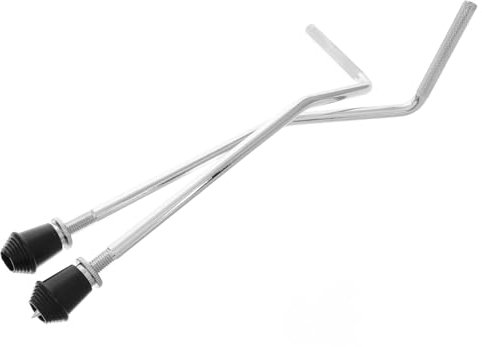 ADOCARN 2pièces Supports De Grosse Caisse Réglables Métal Antidérapants Accessoires De Batterie Inoxydable pour Instruments De Percussion Couleur Argentée