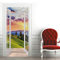 3d Türtapete Selbstklebend Fenster-Ansicht Türposter Fototapete, Schlafzimmer Wohnzimmertür Aufzug Tür Aufkleber B77 x H200cm