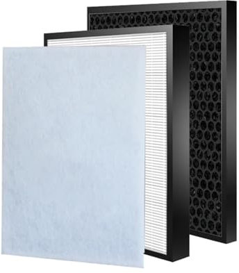 ARPZPPSK UZ-KIL8HF UZ-HG6DF Sostituzione del Filtro HEPA E Deodorante al Carbone, Compatibile con Il Purificatore d'Aria Sharp UA-KIL80E UA-KIL80E-W