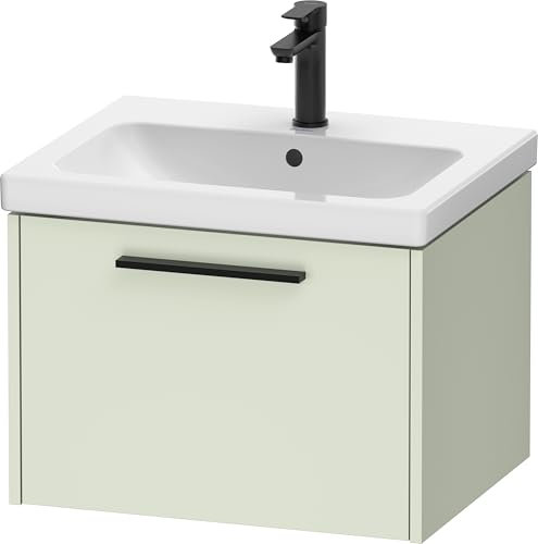 Duravit D-Code Waschtischunterbau, 1 Auszug, 584x460mm, mit Griff, DC46650BDHH0000, Farbe: Blassgrün Matt
