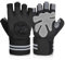 flintronic Fitness Handschuhe, Trainingshandschuhe für Damen und Herren, Belüftete Fitness Handschuhe mit Handgelenkband, Kompletter Handflächenschutz für Gym Übung, Krafttraining, Bodybuilding (L)