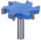 6 Flange T Type Slotting Cutter Router Bit | 12mm Shank for Wood Grooving | YG8 Alloy & Carbon Steel Construction | 12x65x10mm Portable Woodworking Tool