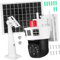 Happyyami Solar Powered Pan Tilt Outdoor Security with Audio Color Night Vision and Wifi Connectivity for Home Warehouse