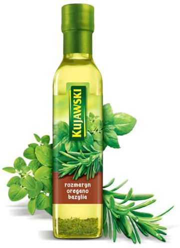Rapsöl mit Rosmarin Oregano & Basilikum 250ml - Gewürzöl Würzöl - Öl Kujawski