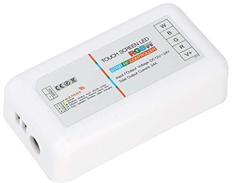 ERYUE Kabelloser RGBW-LED-Controller, Dimmer, Touch-Fernbedienung für LED-Streifen, 12–24 V, Modisch und Langlebig für die Inneneinrichtung
